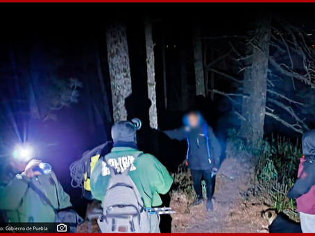 Fuerzas de seguridad rescatan a dos personas extraviadas en La Malinche