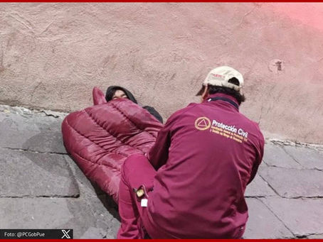 Protección Civil refuerza recorridos nocturnos por bajas temperaturas en Puebla