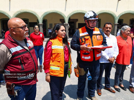 San Pedro Cholula se suma al Primer Simulacro Nacional 2026