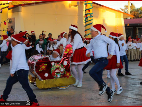 Festival de Navidad reúne a alumnos y familias en primaria José María Morelos de Quecholac