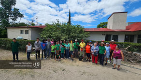 Gobierno de Tehuacán amplía espacio para polinizadores en el Centro de Bienestar IMSS Solidaridad