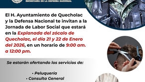 Sedena y Ayuntamiento de Quecholac anuncian Jornada Ciudadana con servicios gratuitos