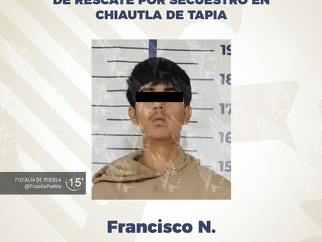 Detiene FGE a hombre durante cobro de rescate por secuestro en Chiautla de Tapia