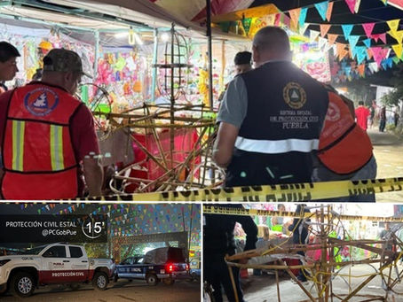 Explosión de pirotecnia deja 22 lesionados en Cuetzalan; una menor permanece en observación