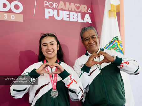 Talento poblano trasciende fronteras con medalla internacional en Londres
