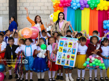 Quecholac realiza primer Encuentro de Rondas Infantiles en Palmarito Tochapan