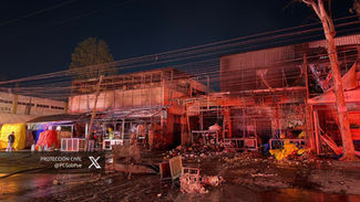 Incendio en la Central de Abasto de Puebla deja cinco locales dañados