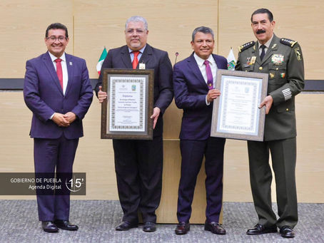 Presea General Ignacio Zaragoza exalta el servicio, la lealtad y el Amor por Puebla