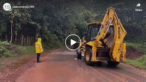 Gobierno del Estado atiende y libera oportunamente tramos carreteros afectados por las lluvias