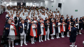 ISSSTEP reconoce a 25 pasantes de enfermería que concluyeron su servicio social