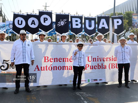 Participa BUAP en desfile conmemorativo por el 164 Aniversario de la Batalla del 5 de Mayo