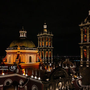 Catedral de Puebla estrena iluminación con 460 puntos LED para resaltar su arquitectura