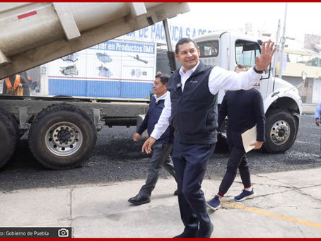 Reconstruye gobierno estatal 37 vialidades prioritarias en Puebla capital