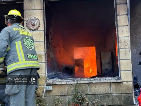 Protección Civil atiende explosión por abastecimiento de gas