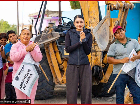 Inicia Guadalupe Martínez obra de adoquinamiento en la Compañía de Jesús