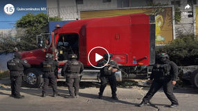 Operativo Puebla Segura frena robo de tráiler en la Central de Abasto