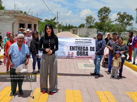 Entrega Guadalupe Martínez obras de adoquinamiento en Compañía de Jesús