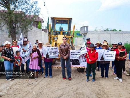 Inicia Ayuntamiento de Quecholac obra de adoquinamiento en San Simón de Bravo