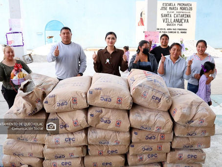Entrega Guadalupe Martínez apoyos educativos a escuelas de Santa Catarina Villanueva