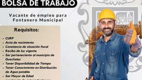 Quecholac abre vacante para Fontanero Municipal: requisitos, documentación y dónde postularse