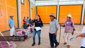 Protección Civil entrega apoyos a afectados en Huehuetla