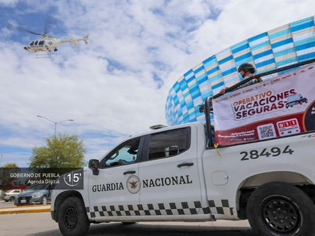Por aire y tierra, fuerzas de seguridad realizan vigilancia en vacaciones