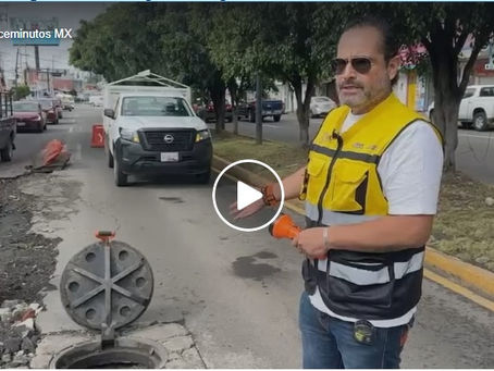 Realiza Infraestructura corrección temporal en daño por drenaje en Avenida Lafragua