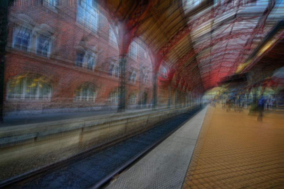 Station blurred