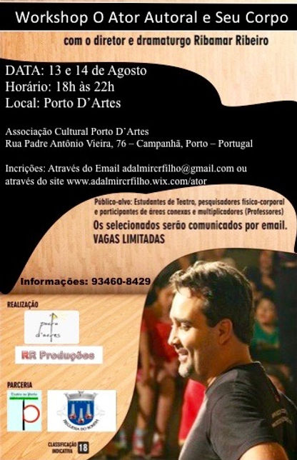 Workshop O Ator Autoral e Seu Corpo