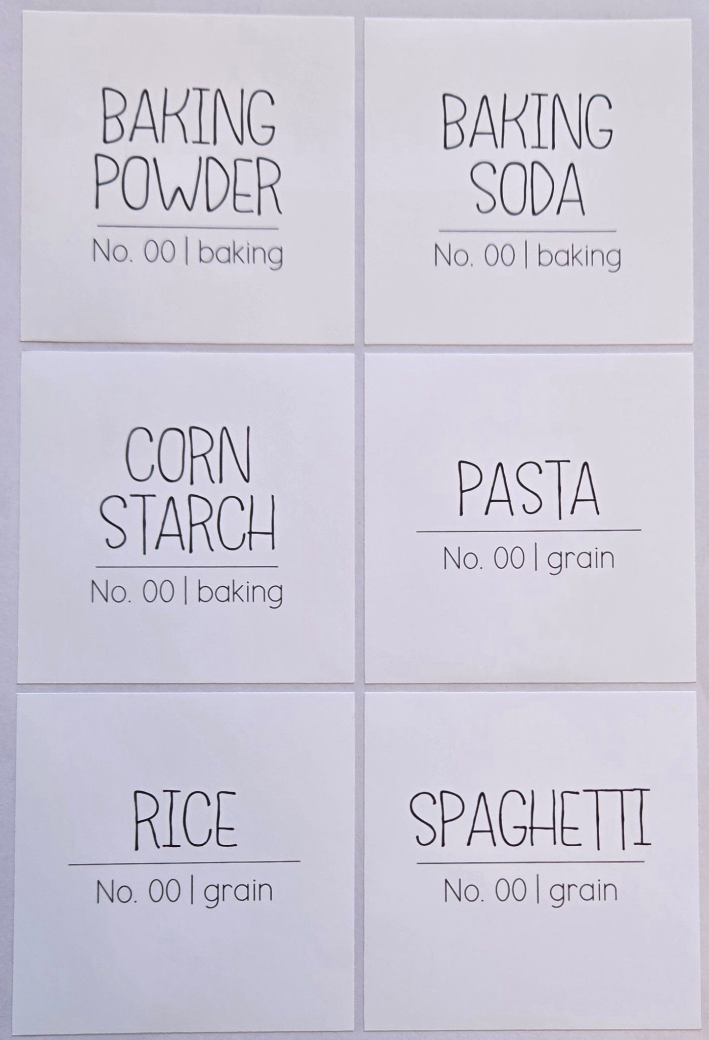 Canister Labels (Little White Lies)