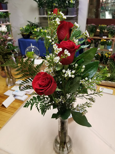 3 Rose Bud Vase Blossomfloraldesign