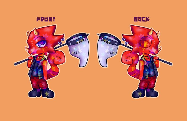 Thumbnail: ACNH: Flick and CJ Double Sided Holo Keychains