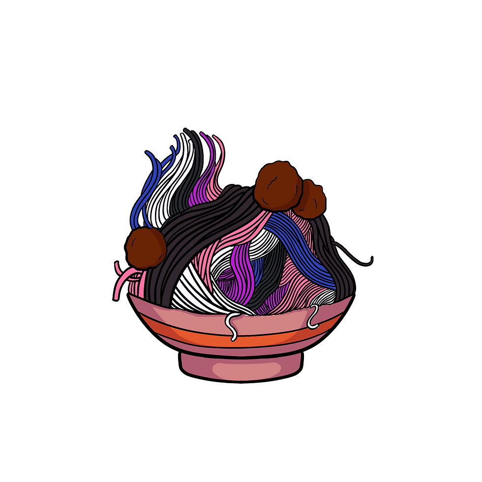 Thumbnail: Pride Pasta Glitter Sticker Collection