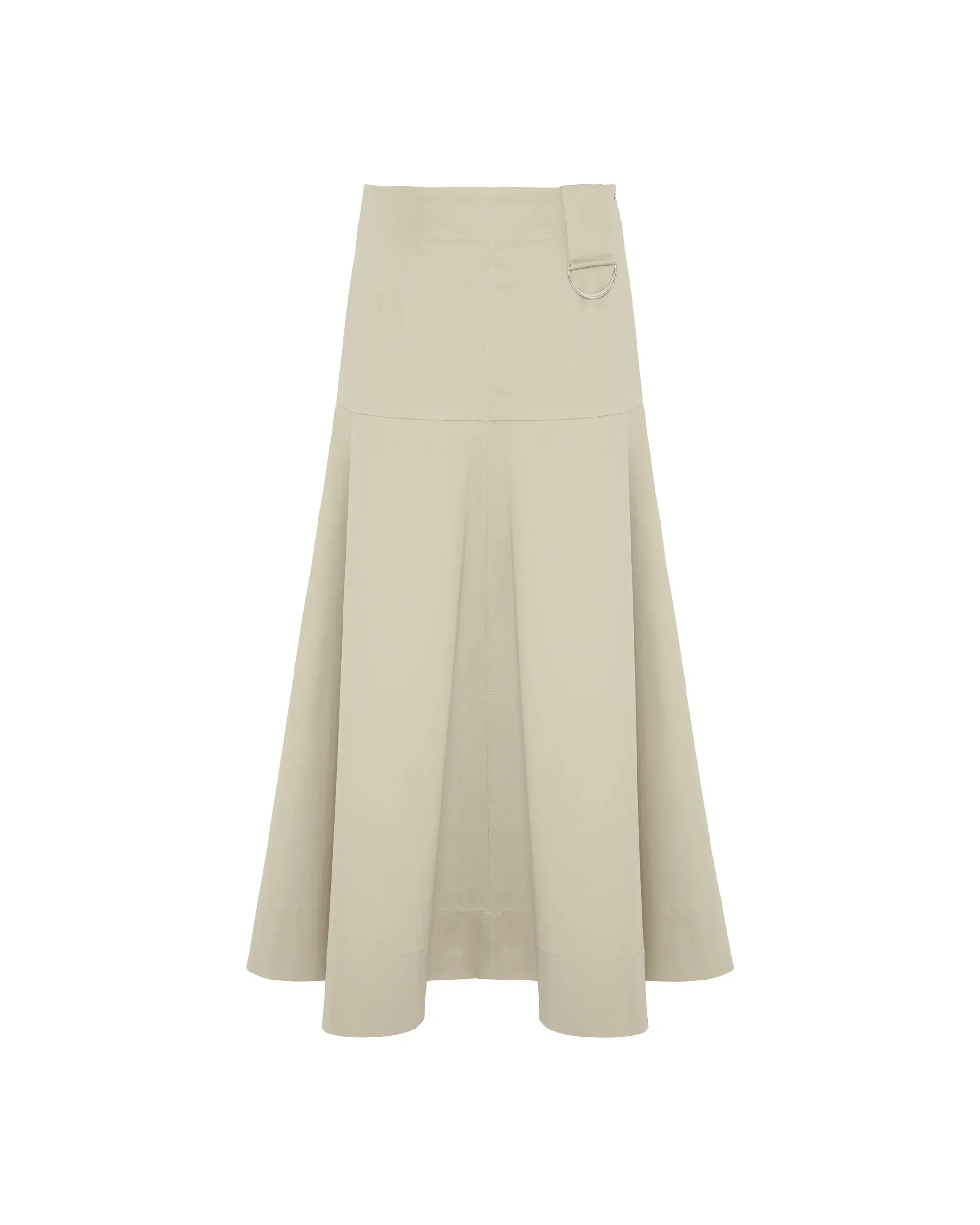 MIDI SKIRT WITH RING DETAIL