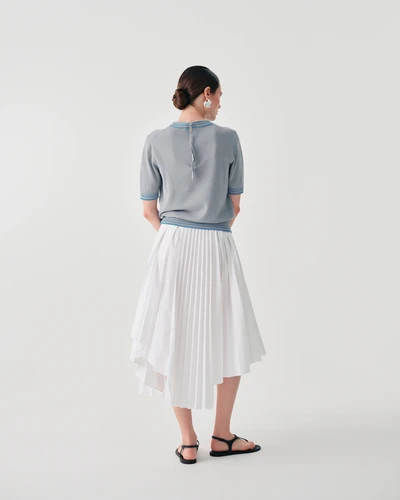 ASYMMETRIC PLEATED SKIRT | Daniel Thiel Webshop