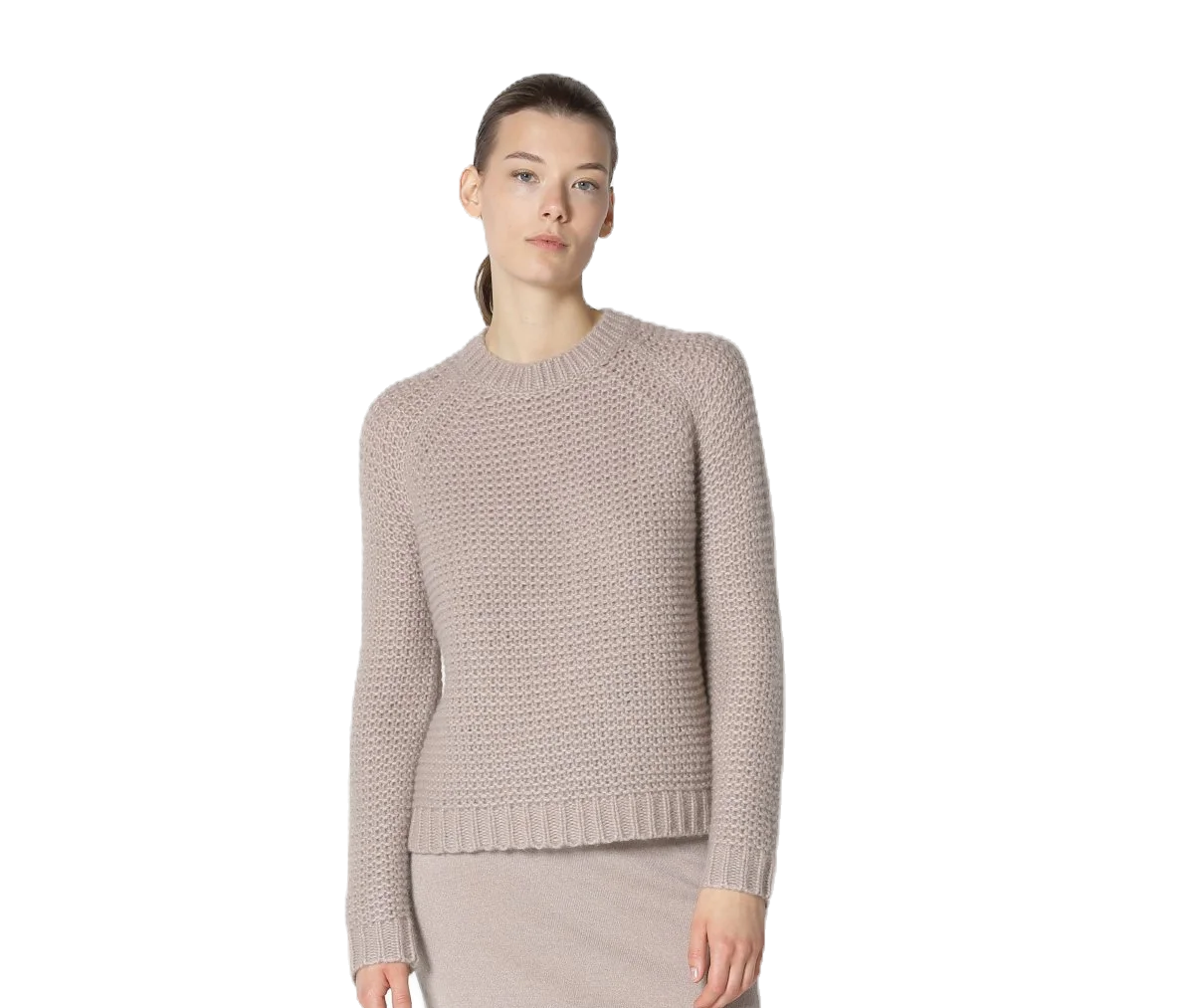 fluffy garter crew jumper