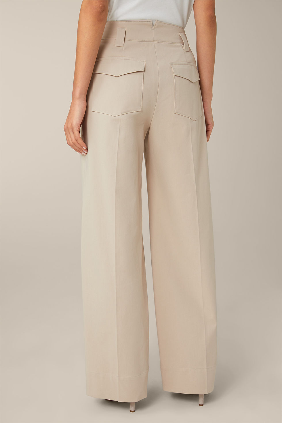 Miniaturbild: Baumwoll-Gabardine-Marlene-Hose