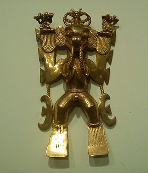 Oro precolombino Chamán