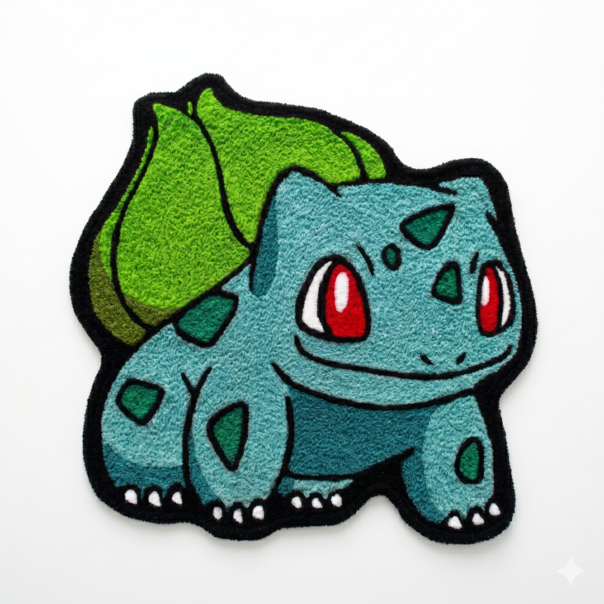 Bulbasaur Rug | Hand Tufted Pokémon Carpet | Gaming Room Decor