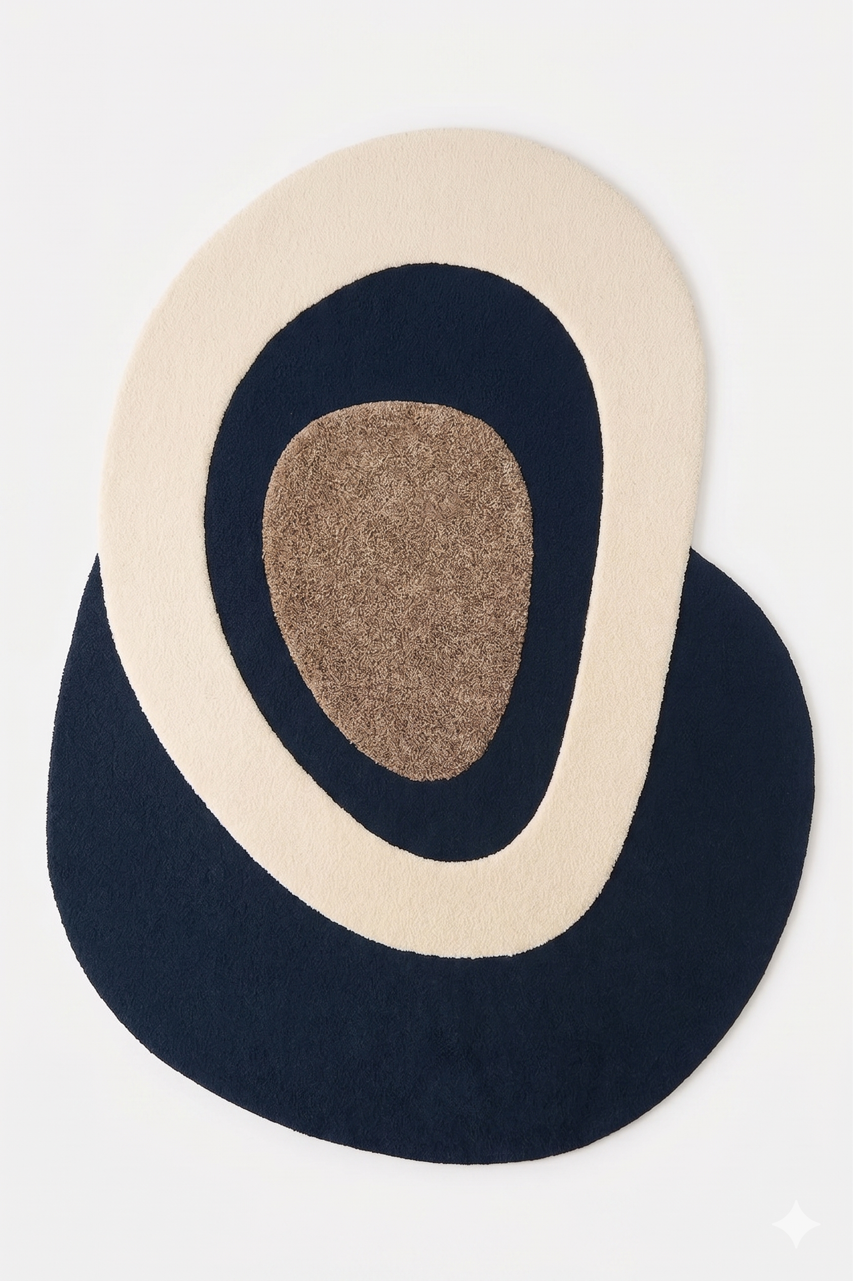 Pebble | Abstract Hand Tufted Rug | Mid-Century Modern Art Decor