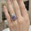 Thumbnail: Gemstone Raw Amethyst Pearl Ring