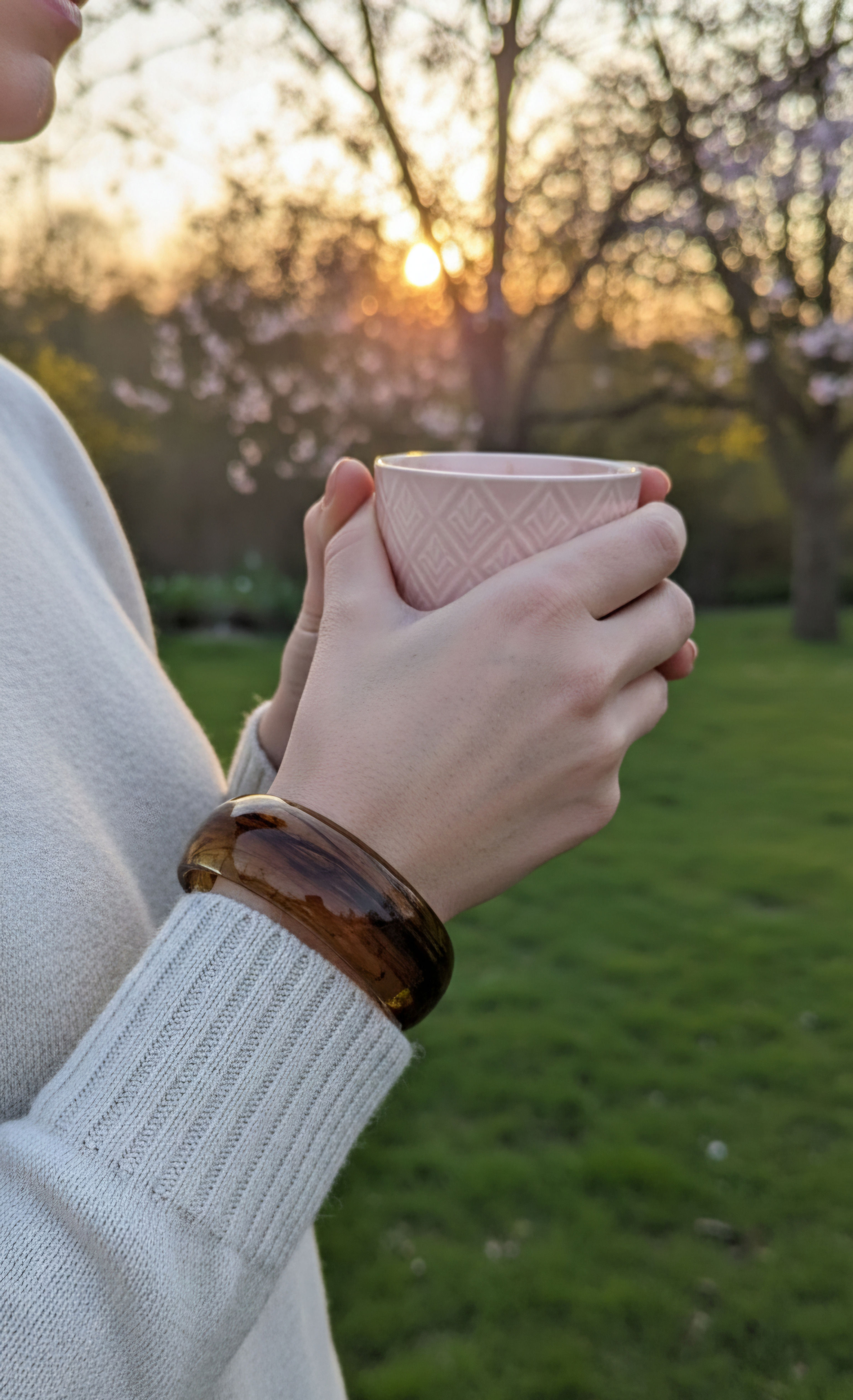 Amber Brown Resin Bangle