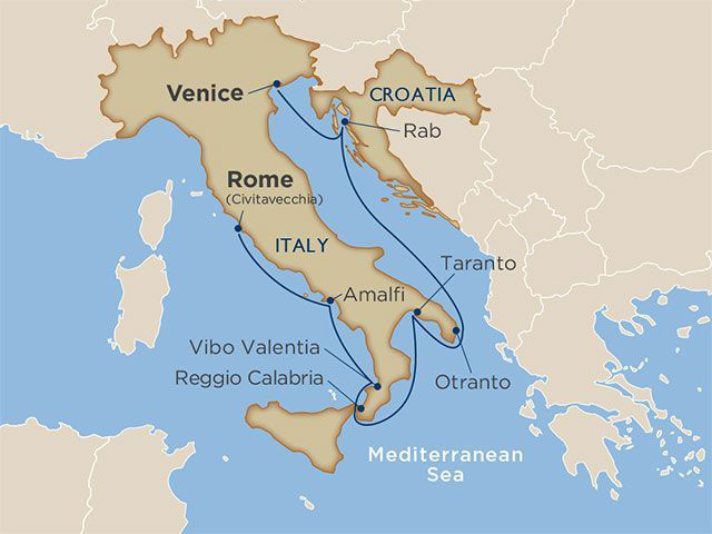 Map of Itinerary