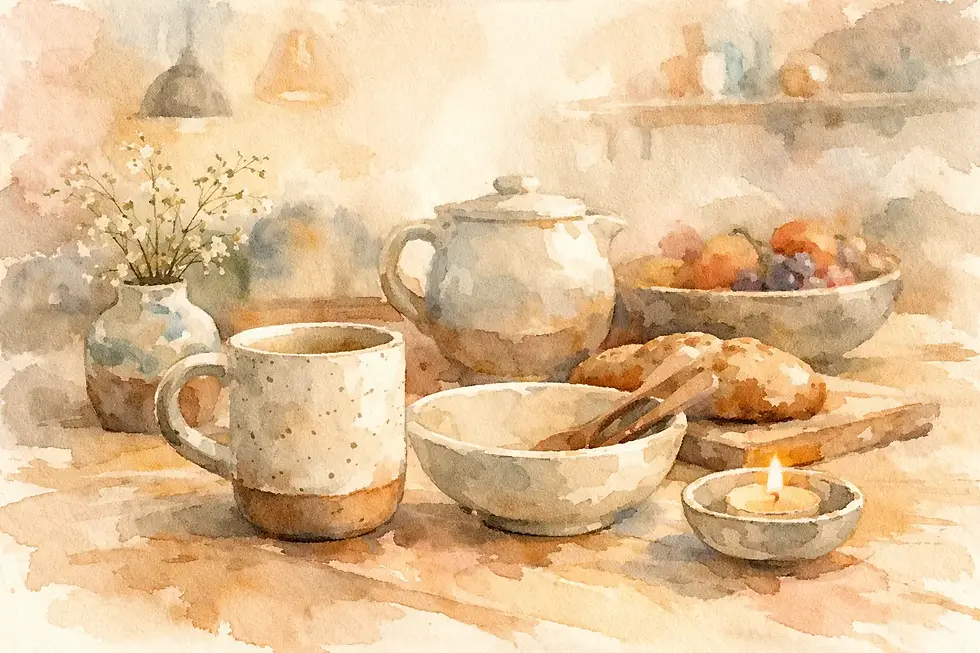 Geschenkideen fuer Wohnkueche: handgemachte Keramik