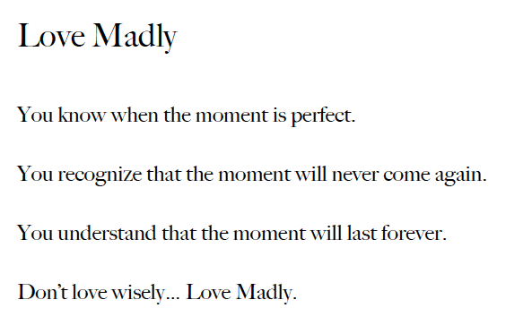 Harry Winston Love Madly