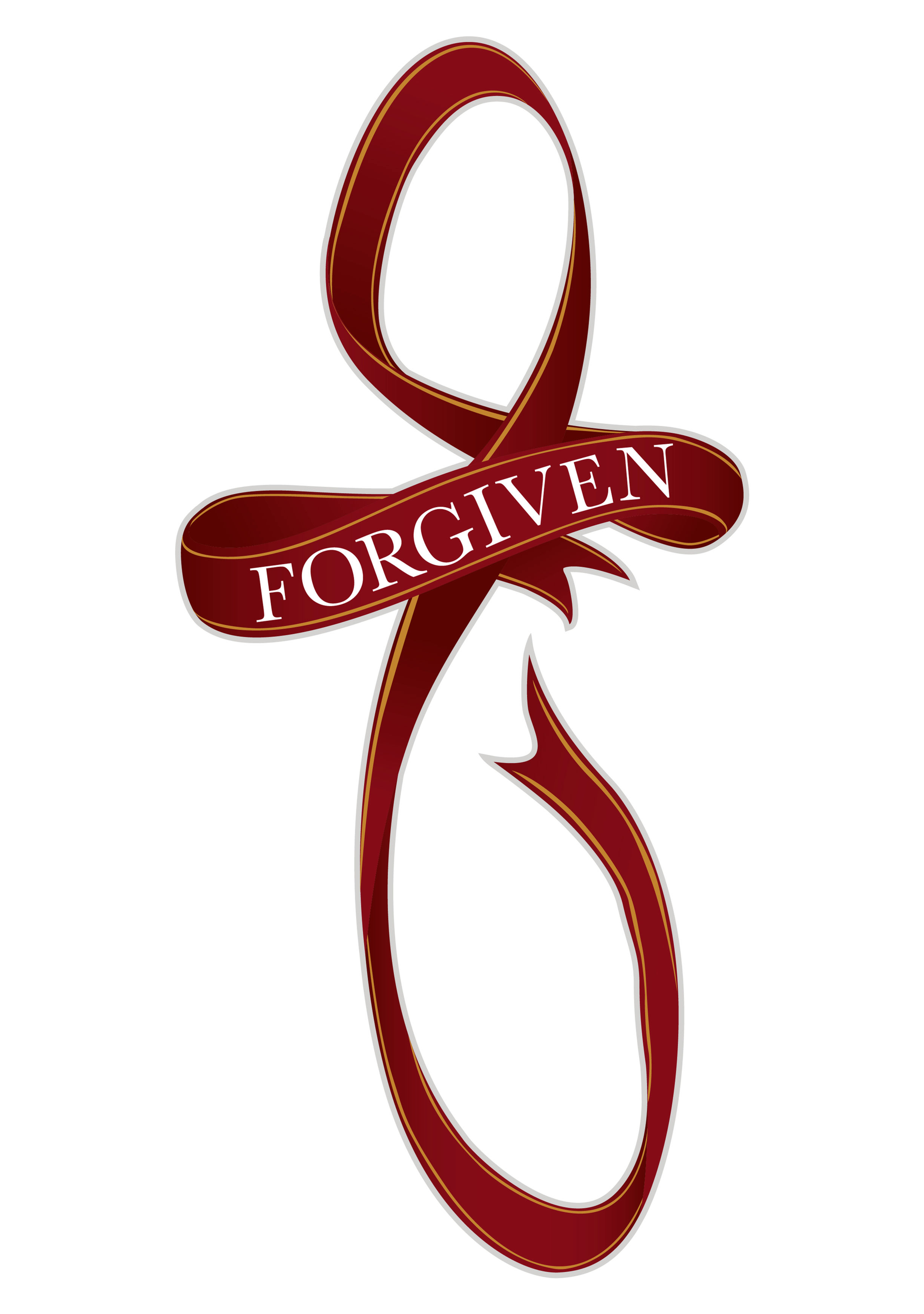 Forgiven Ribbon Cross