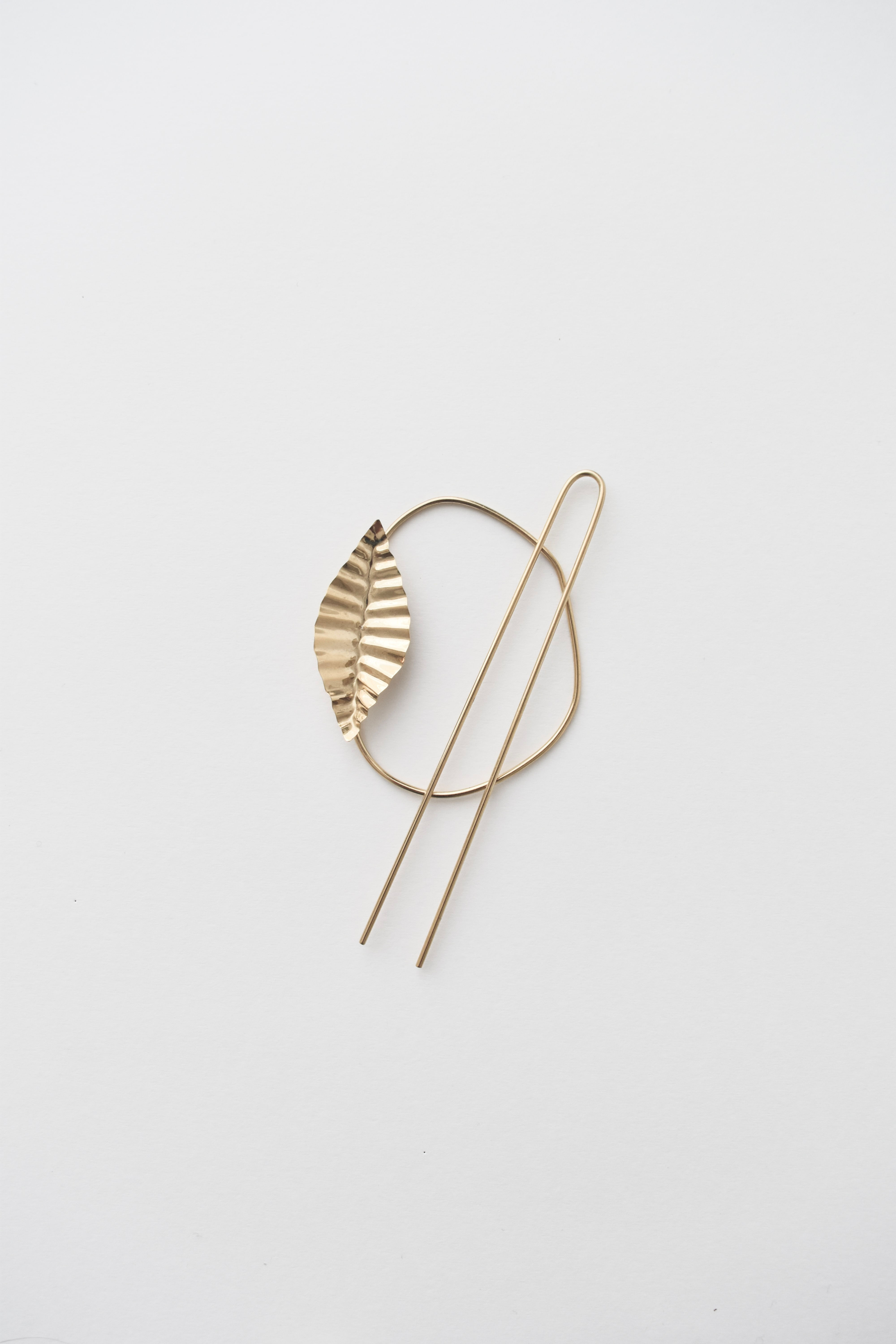 Promenade - Pique à cheveux - Tour de chignon - Feuille