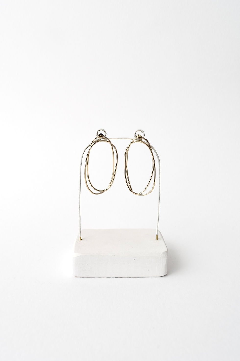 Noeud - Boucles d'oreilles - Noeud grand oval