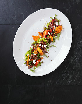 Meet with Vegetables and Bread Crumps