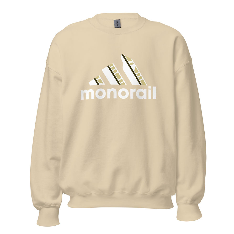 Thumbnail: Monorail Sport, Athletic Mashup Unisex Crewneck Sweatshirt